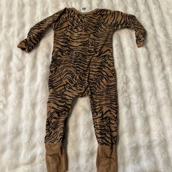 Bonds Wondersuit 12-18 Months Baby Bodysuit Sleeper Tiger Print Brown - Picture 10 of 11